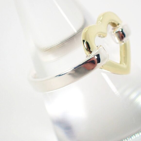 TIFFANY Authentic Gold Heart Ring - Picture 3 of 10